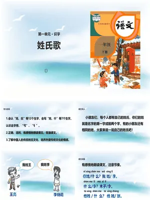 姓氏歌PPT课件3