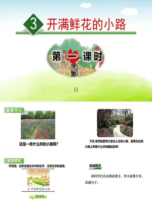 开满鲜花的小路PPT课件8
