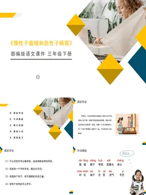 慢性子裁缝和急性子顾客PPT课件5