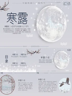 JR0372寒露节气雪中鹿影