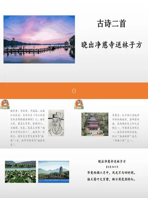 《晓出净慈寺送林子方》古诗二首PPT课件1