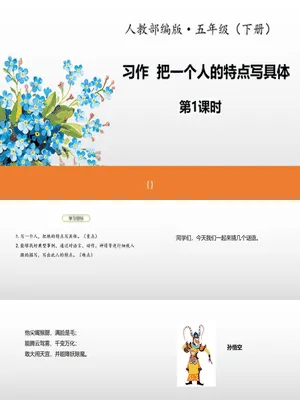 把一个人的特点写具体PPT课件1