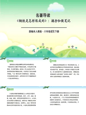钢铁是怎样炼成的PPT课件3