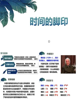 时间的脚印PPT课件5