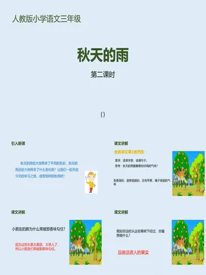 秋天的雨PPT课件5