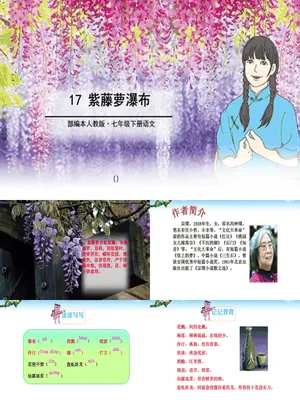 紫藤萝瀑布PPT课件8