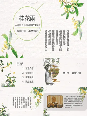 桂花雨PPT课件6