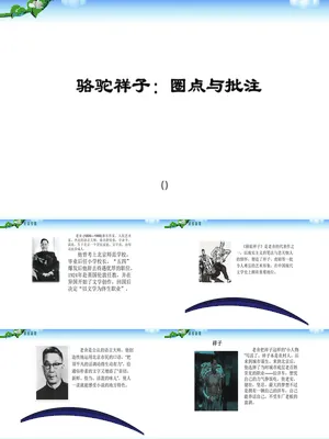 骆驼祥子：圈点与批注PPT课件1