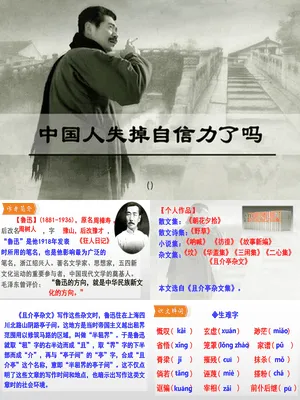 中国人失掉自信力了吗PPT课件7