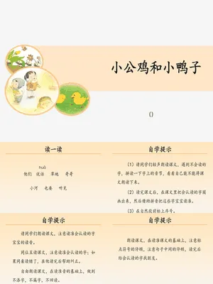 小公鸡和小鸭子PPT课件3