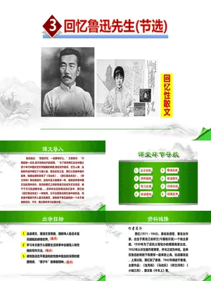 回忆鲁迅先生PPT课件4