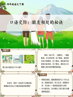 朋友相处的秘诀PPT课件4