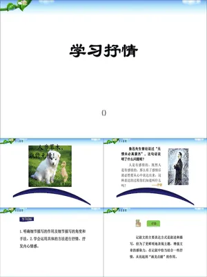 学习抒情PPT课件2