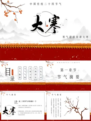 JR0333大寒节气水墨意境