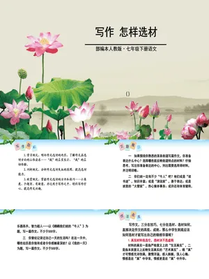 怎样选材PPT课件2