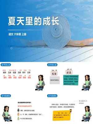 夏天里的成长PPT课件4