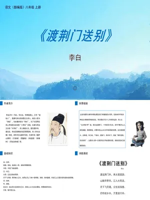 渡荆门送别PPT课件2