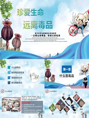 远离毒品禁毒教育班会
