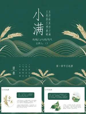 JR0382小满节气麦穗雅韵