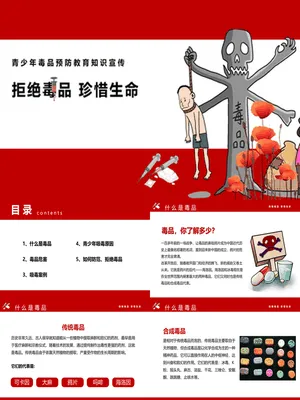 拒绝毒品珍惜生命班会