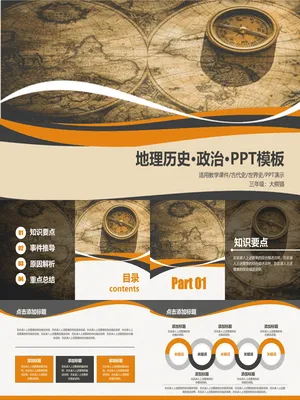 复古指南针历史地理课件