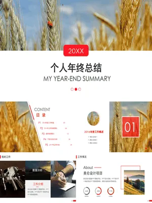 杂志风个人年终总结