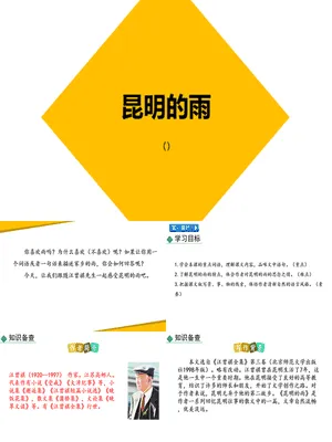 昆明的雨PPT课件7