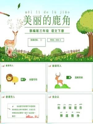 美丽的鹿角PPT课件6
