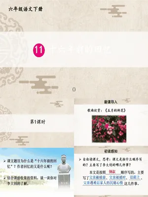 十六年前的回忆PPT课件6