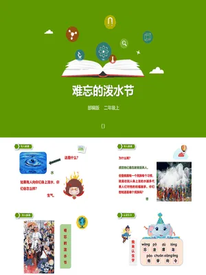难忘的泼水节PPT课件3