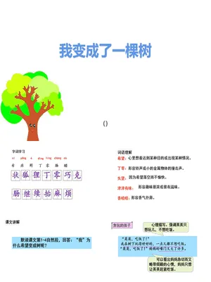 我变成了一棵树PPT课件5