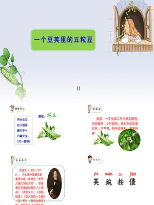 一个豆荚里的五粒豆PPT课件8