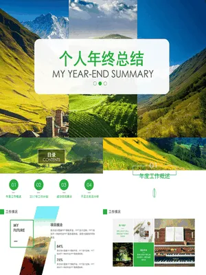 P58826绿色自然个人总结