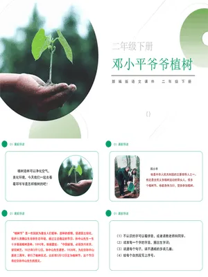 邓小平爷爷植树PPT课件3