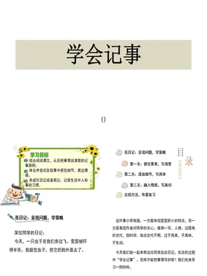 学会记事PPT课件4