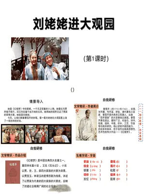 刘姥姥进大观园PPT课件6