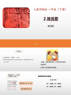 姓氏歌PPT课件6