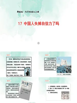 中国人失掉自信力了吗PPT课件5