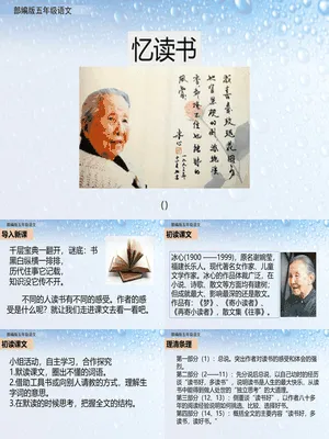 忆读书PPT课件1