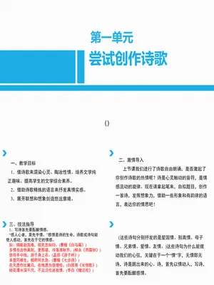尝试创作诗歌PPT课件2