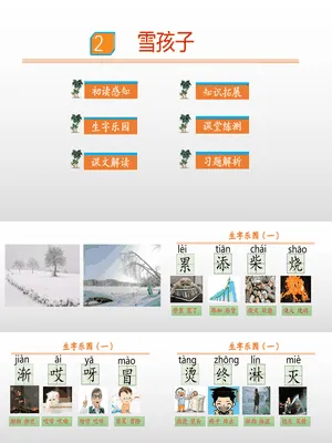 雪孩子PPT课件3