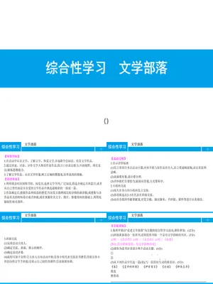 文学部落PPT课件1