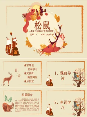 松鼠PPT课件8