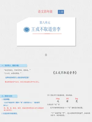 王戎不取道旁李PPT课件1