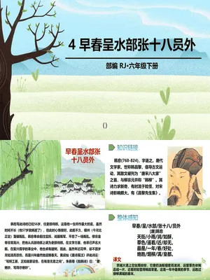 早春呈水部张十八员外PPT课件3