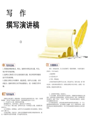 撰写演讲稿PPT课件1