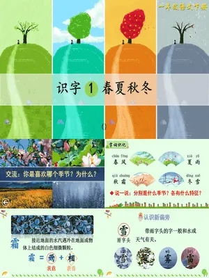 春夏秋冬PPT课件7