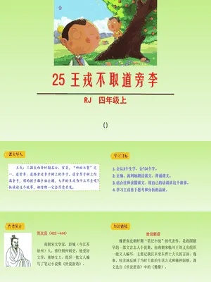 王戎不取道旁李PPT课件7