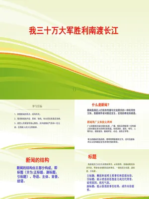 我三十万大军胜利南渡长江PPT课件1