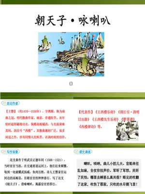 朝天子·咏喇叭PPT课件3